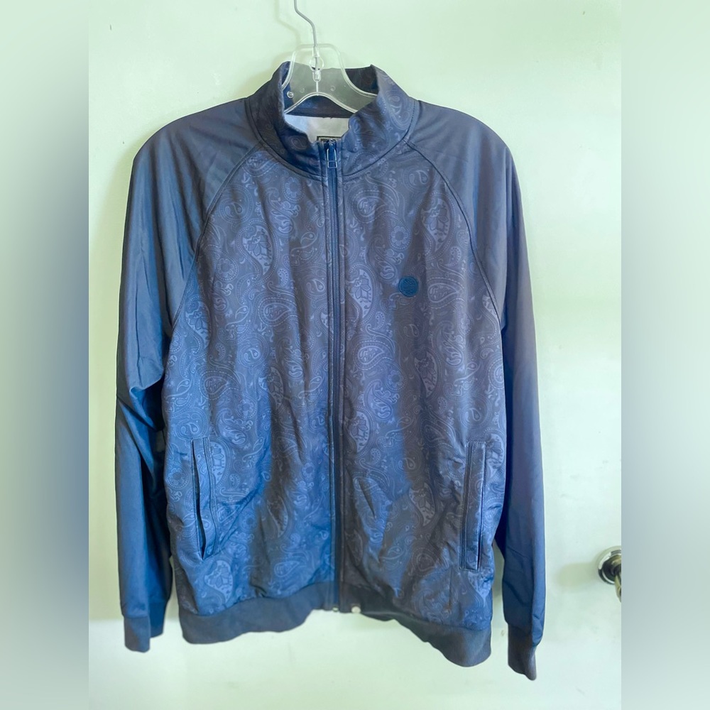 Pretty Green Dark Blue Paisley Track Top Jacket